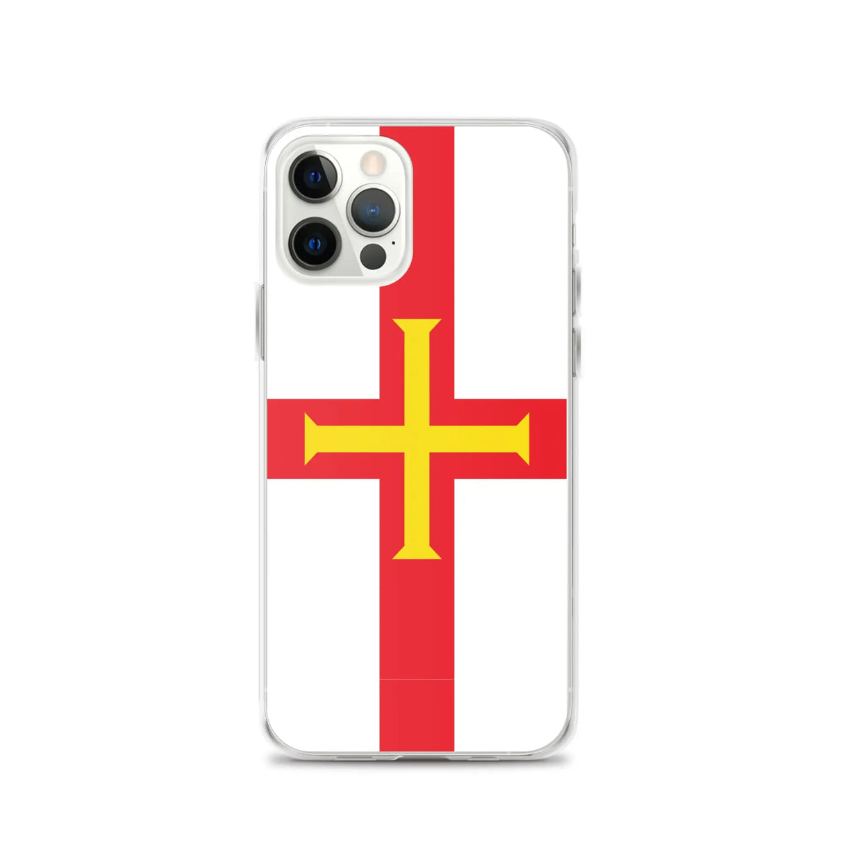 Coque iphone drapeau guernesey souple antichoc transparente