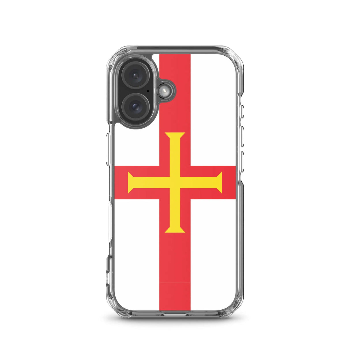 Coque iphone drapeau guernesey souple antichoc transparente