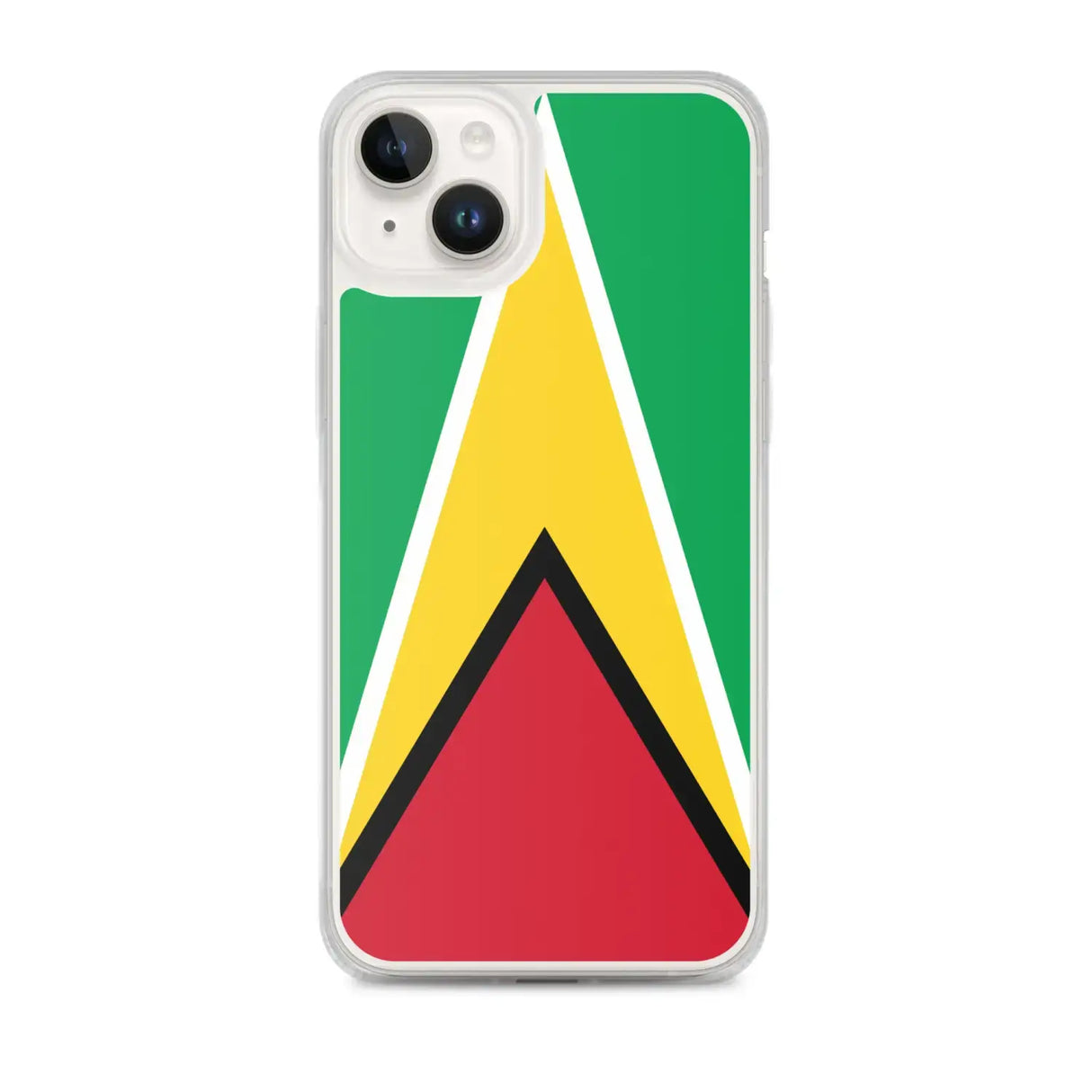 Coque iphone drapeau guyana souple antichoc transparente