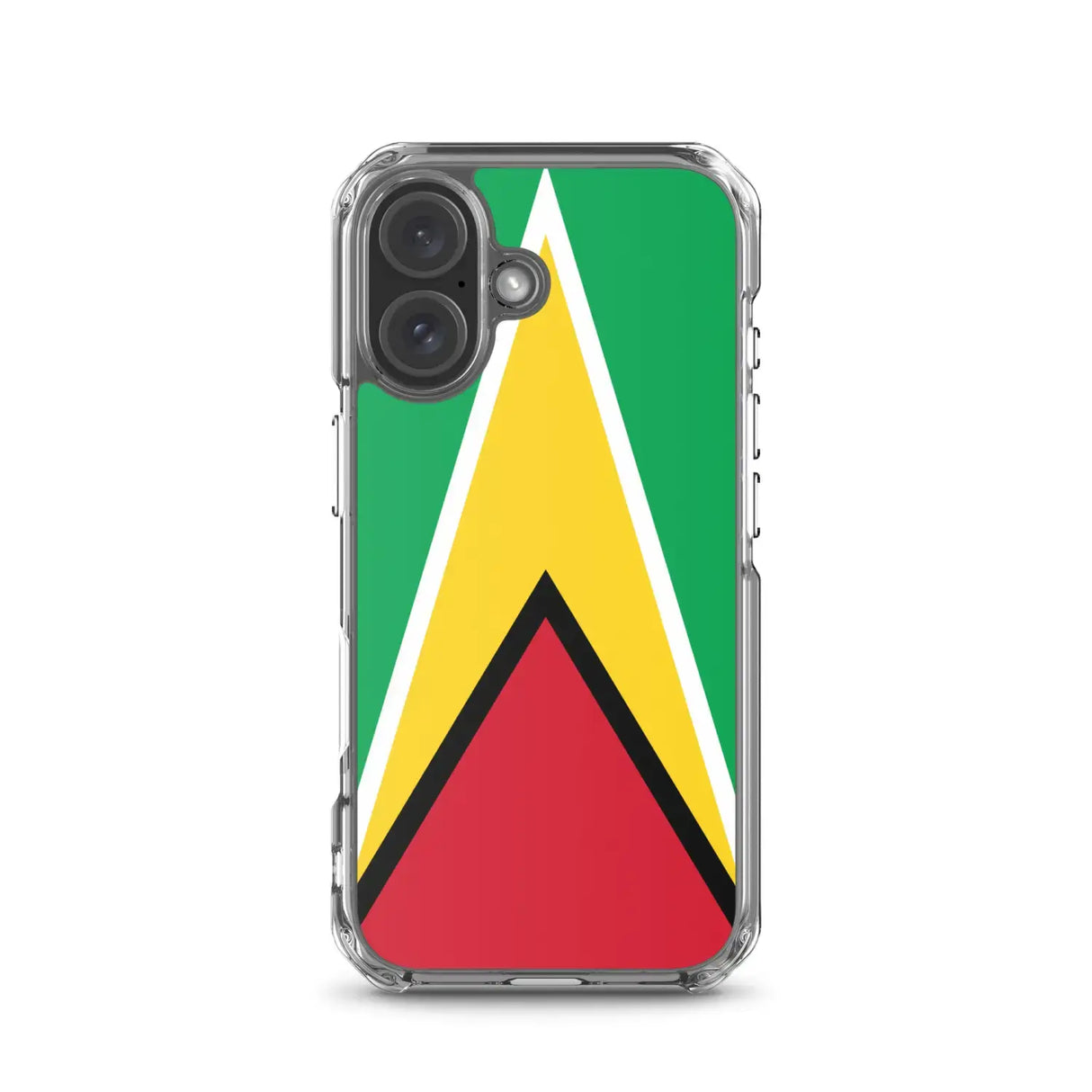 Coque iphone drapeau guyana souple antichoc transparente