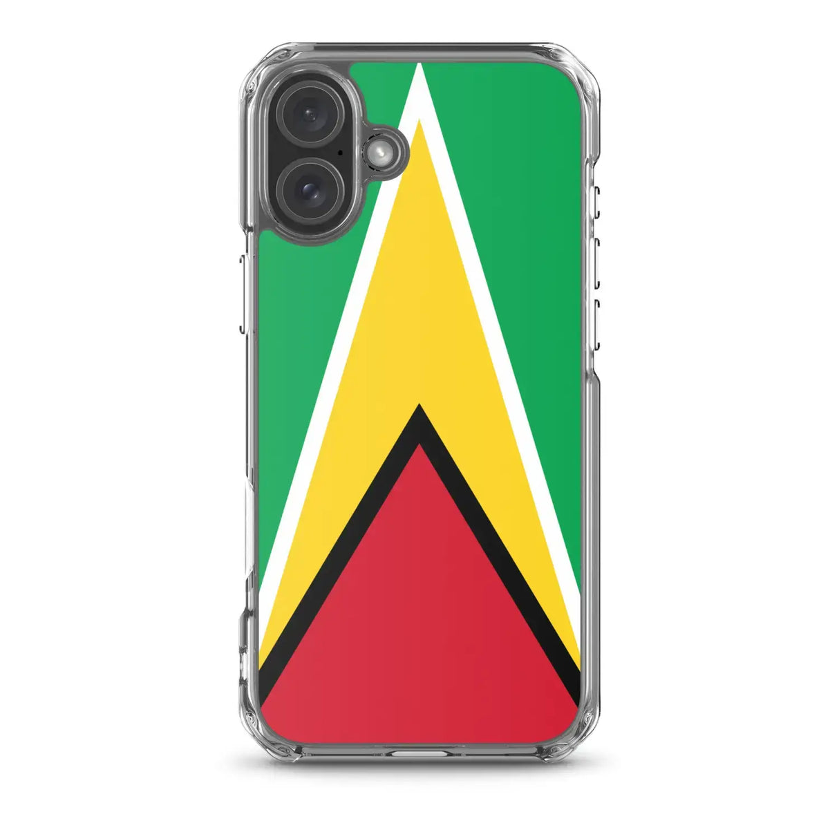 Coque iphone drapeau guyana souple antichoc transparente