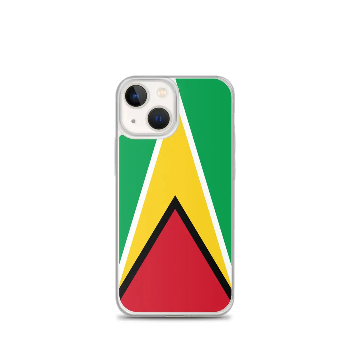 Coque iphone drapeau guyana souple antichoc transparente