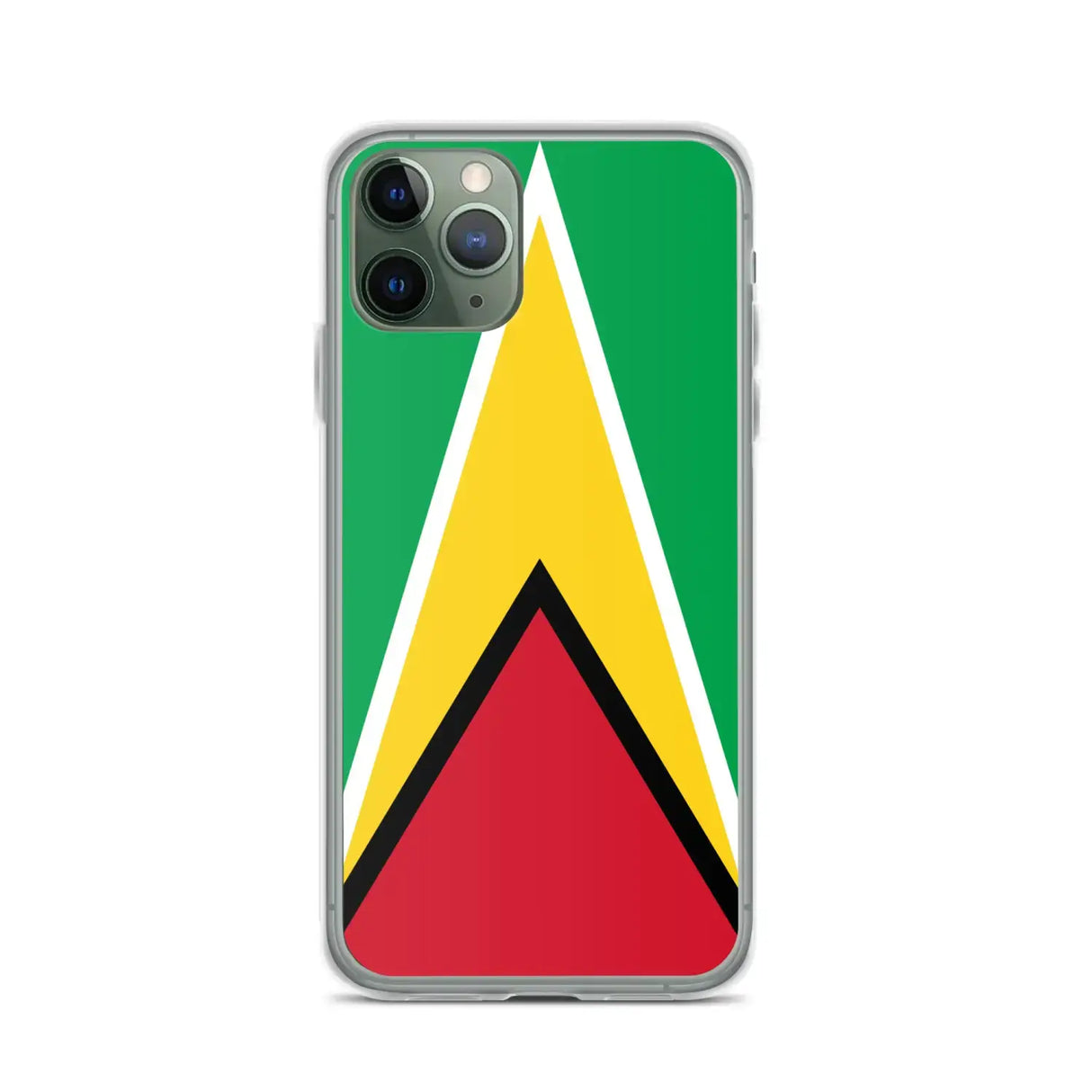 Coque iphone drapeau guyana souple antichoc transparente