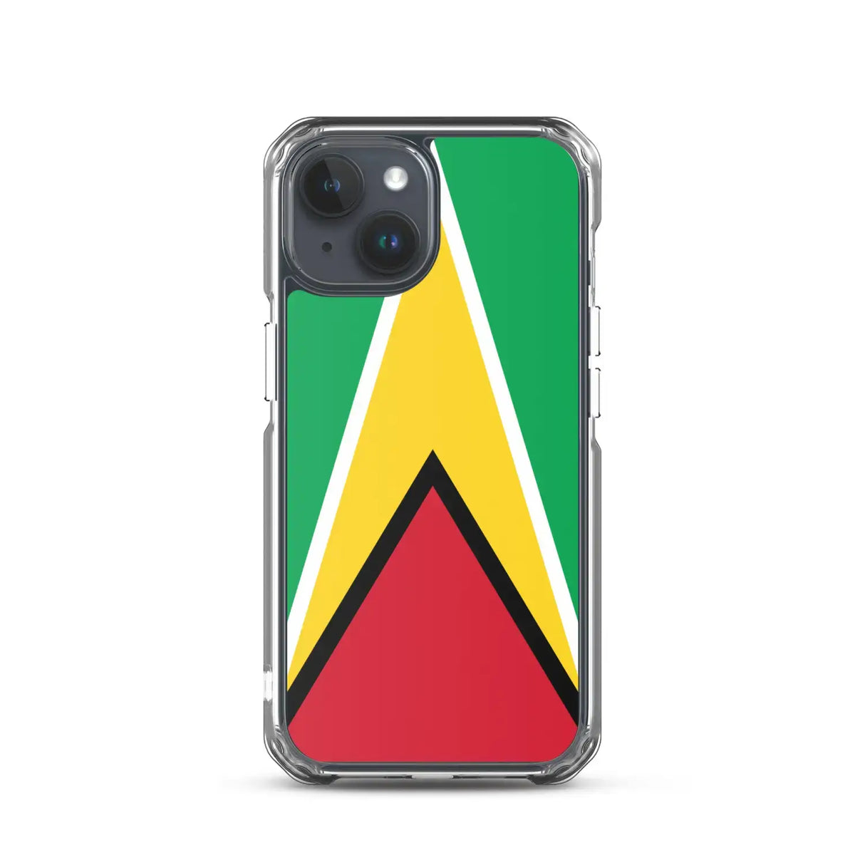 Coque iphone drapeau guyana souple antichoc transparente