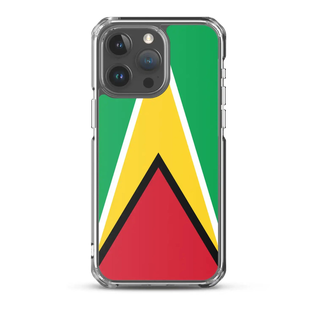 Coque iphone drapeau guyana souple antichoc transparente