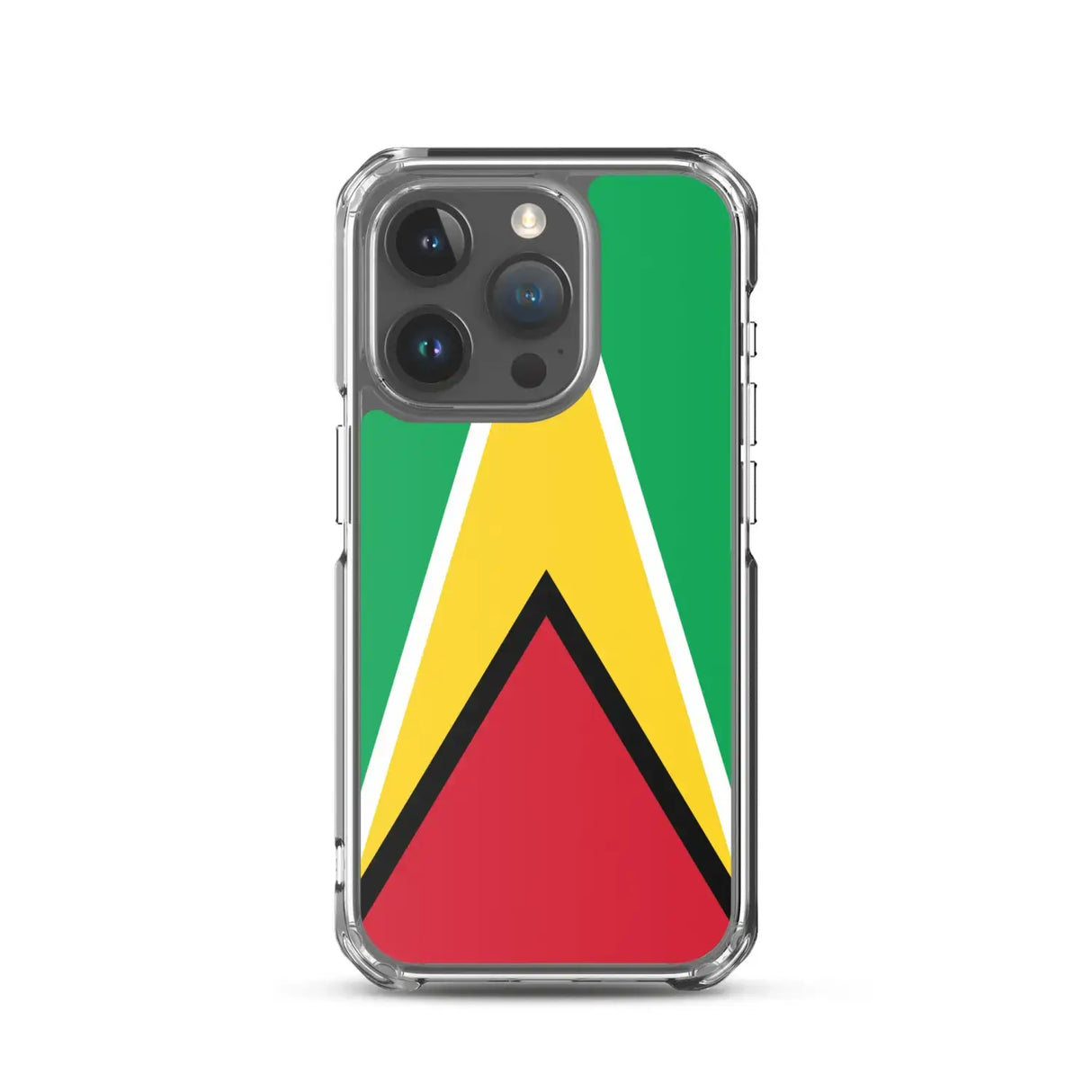 Coque iphone drapeau guyana souple antichoc transparente