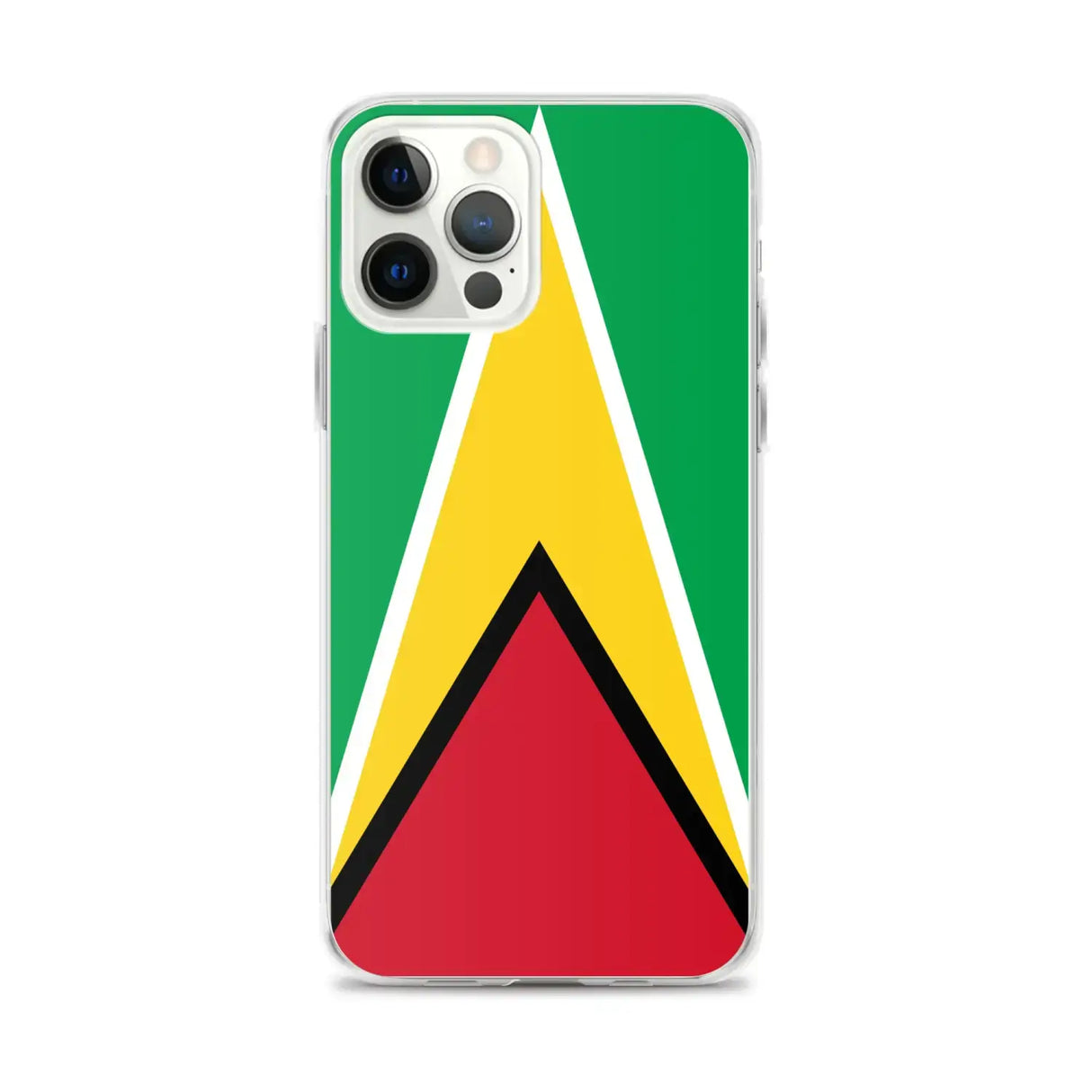 Coque iphone drapeau guyana souple antichoc transparente