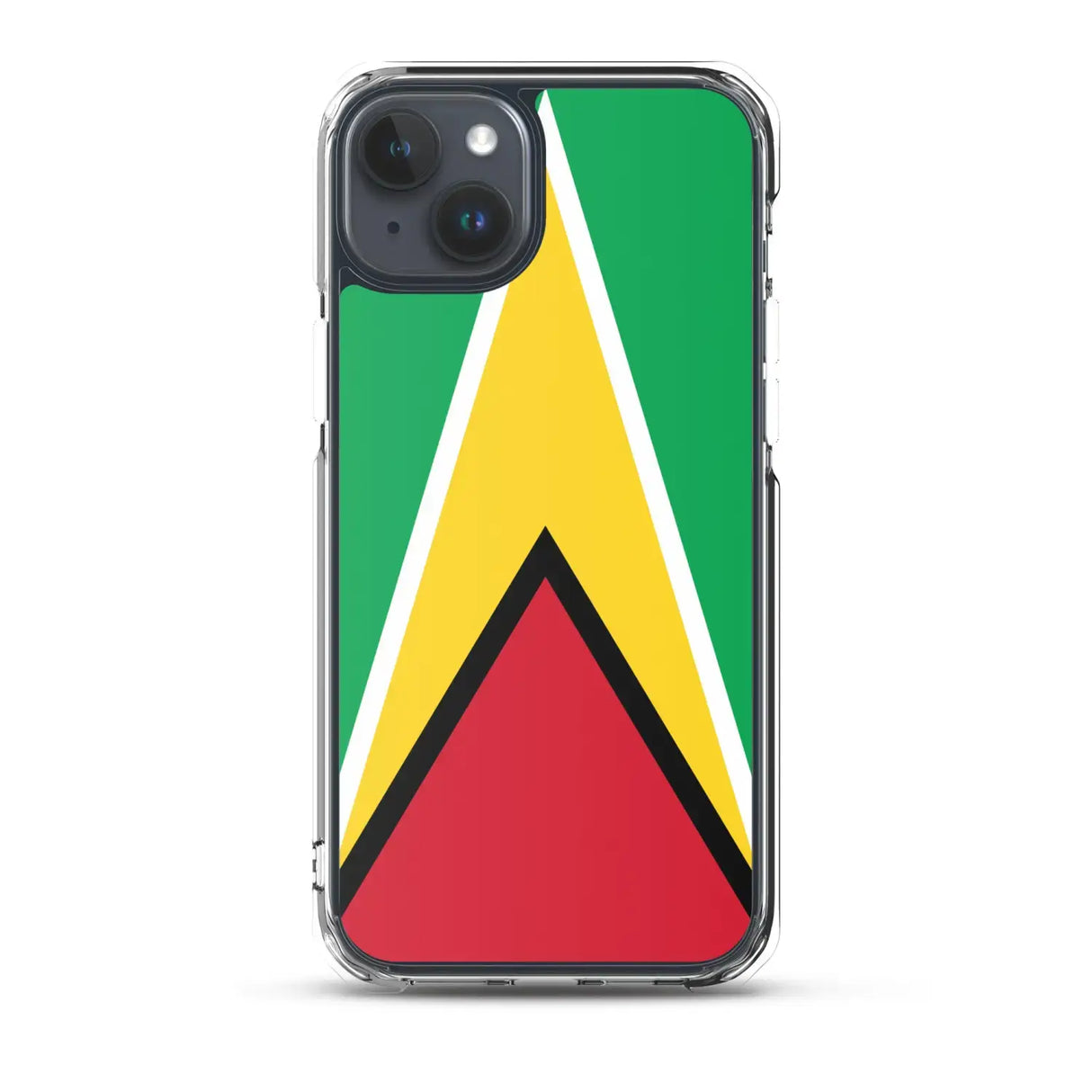 Coque iphone drapeau guyana souple antichoc transparente