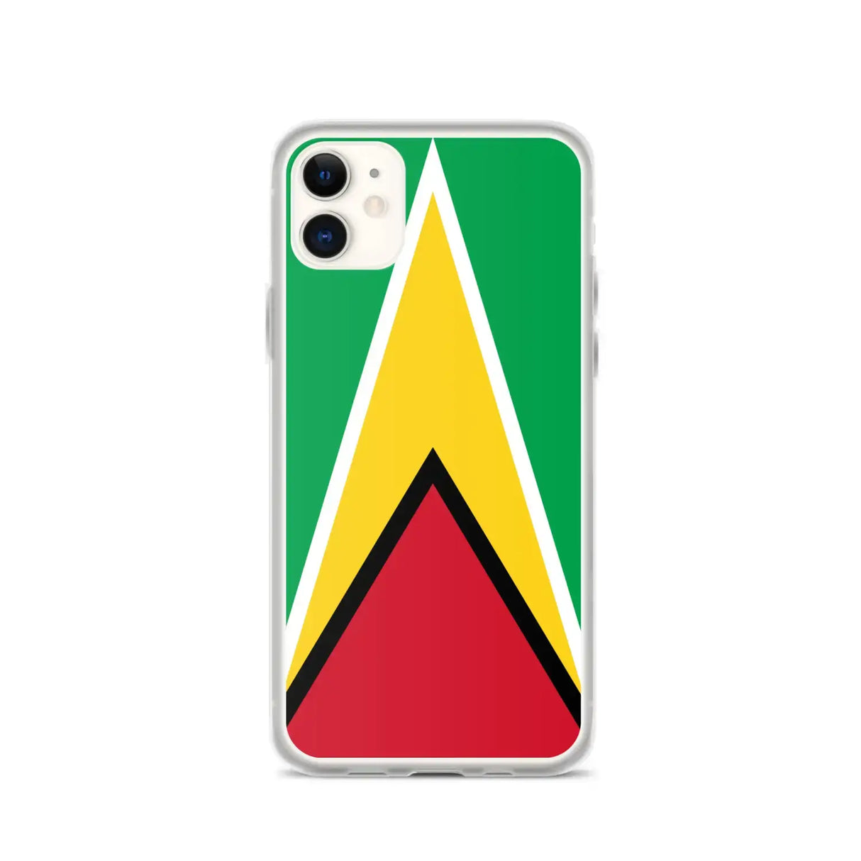 Coque iphone drapeau guyana souple antichoc transparente