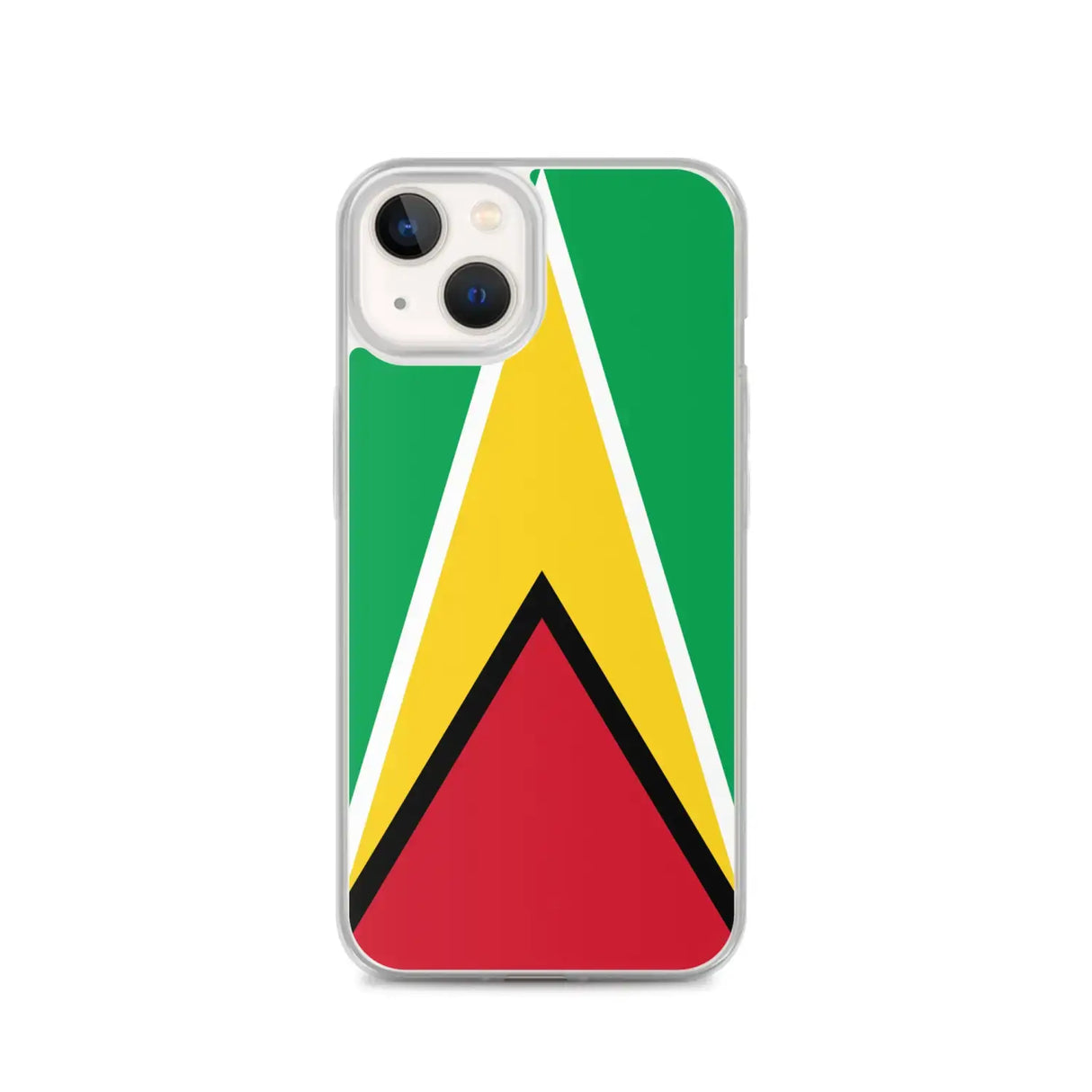 Coque iphone drapeau guyana souple antichoc transparente
