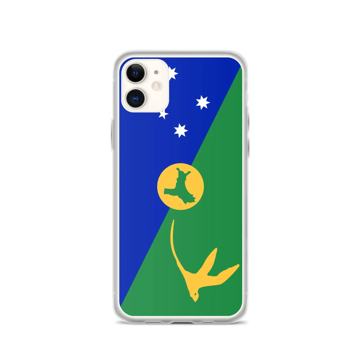 Coque iphone drapeau île christmas souple antichoc transparente