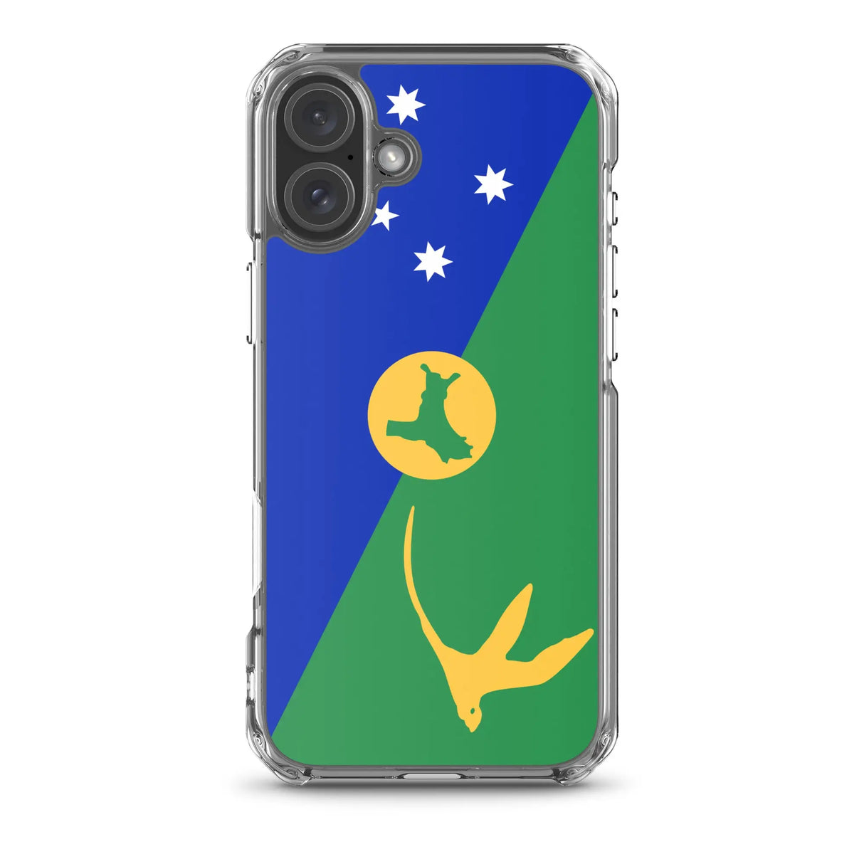 Coque iphone drapeau île christmas souple antichoc transparente