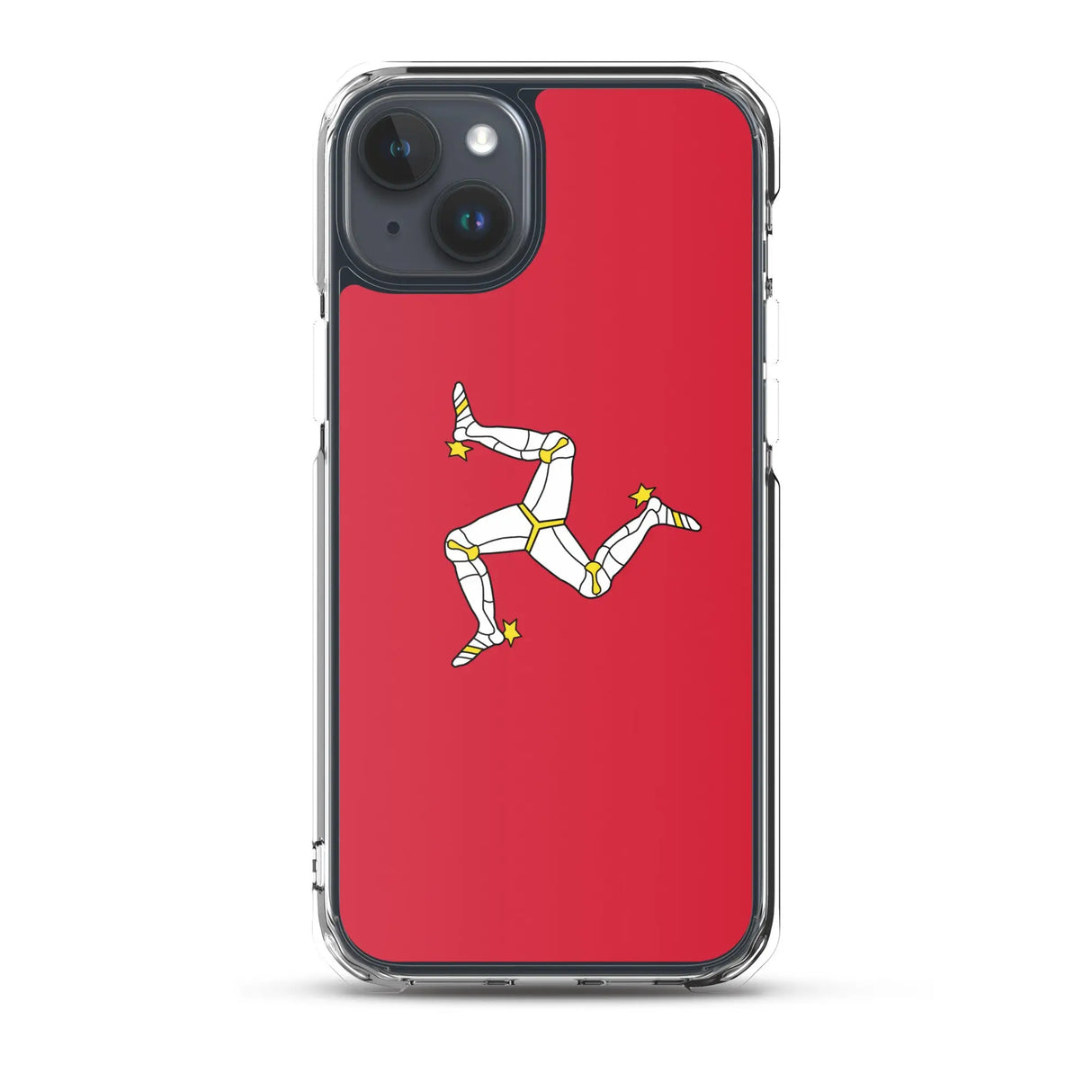 Coque iphone drapeau île de man souple antichoc transparente