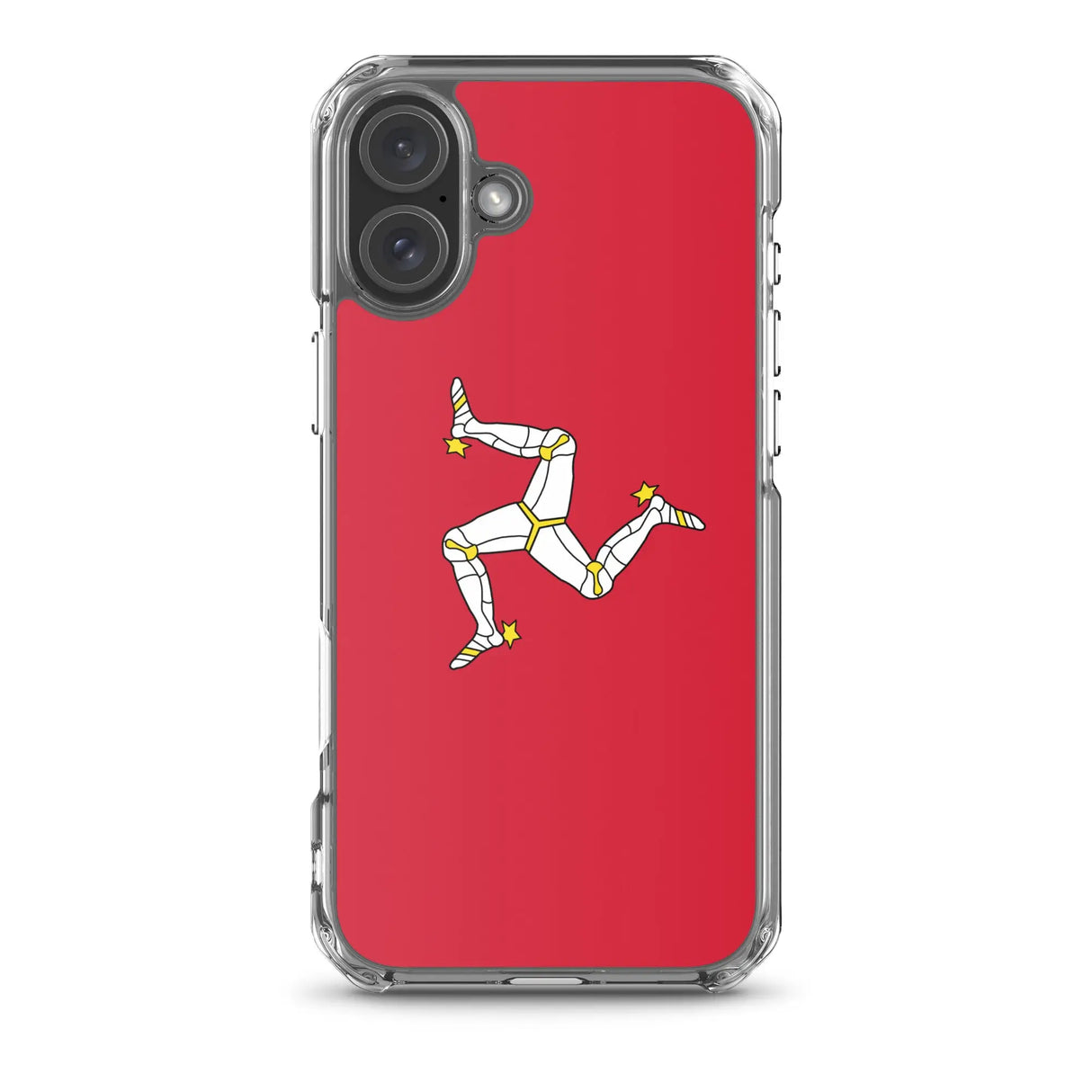 Coque iphone drapeau île de man souple antichoc transparente