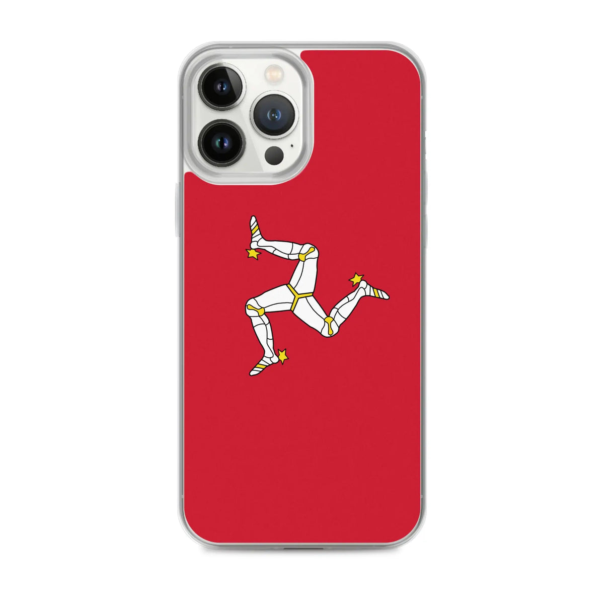 Coque iphone drapeau île de man souple antichoc transparente