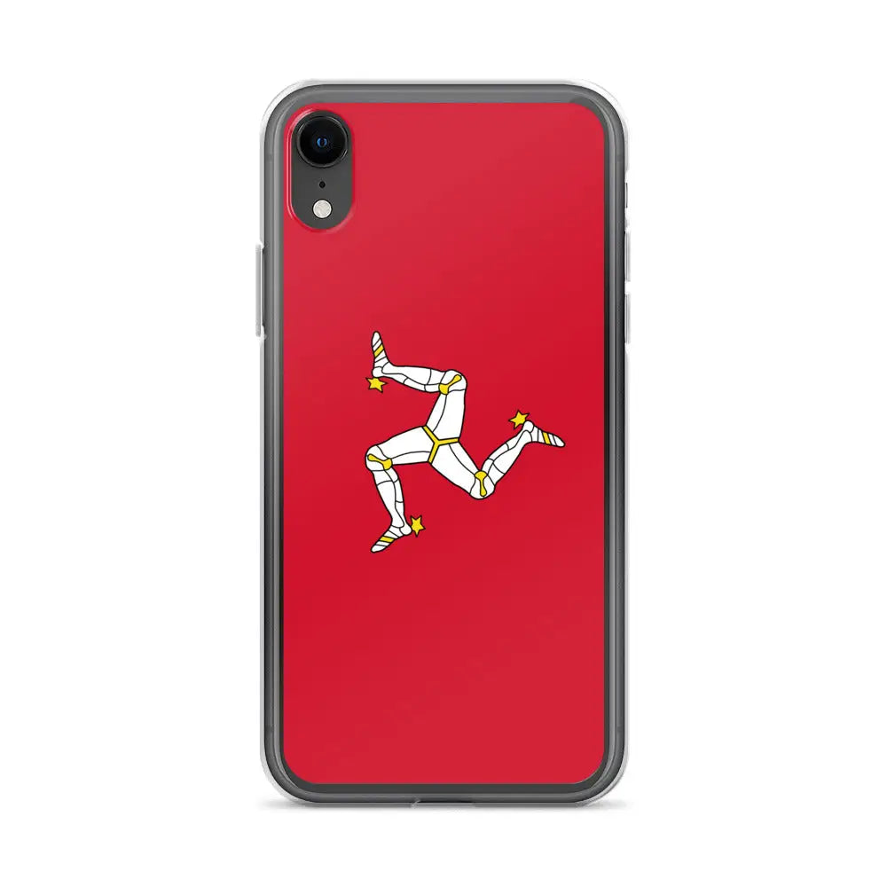 Coque iphone drapeau île de man souple antichoc transparente