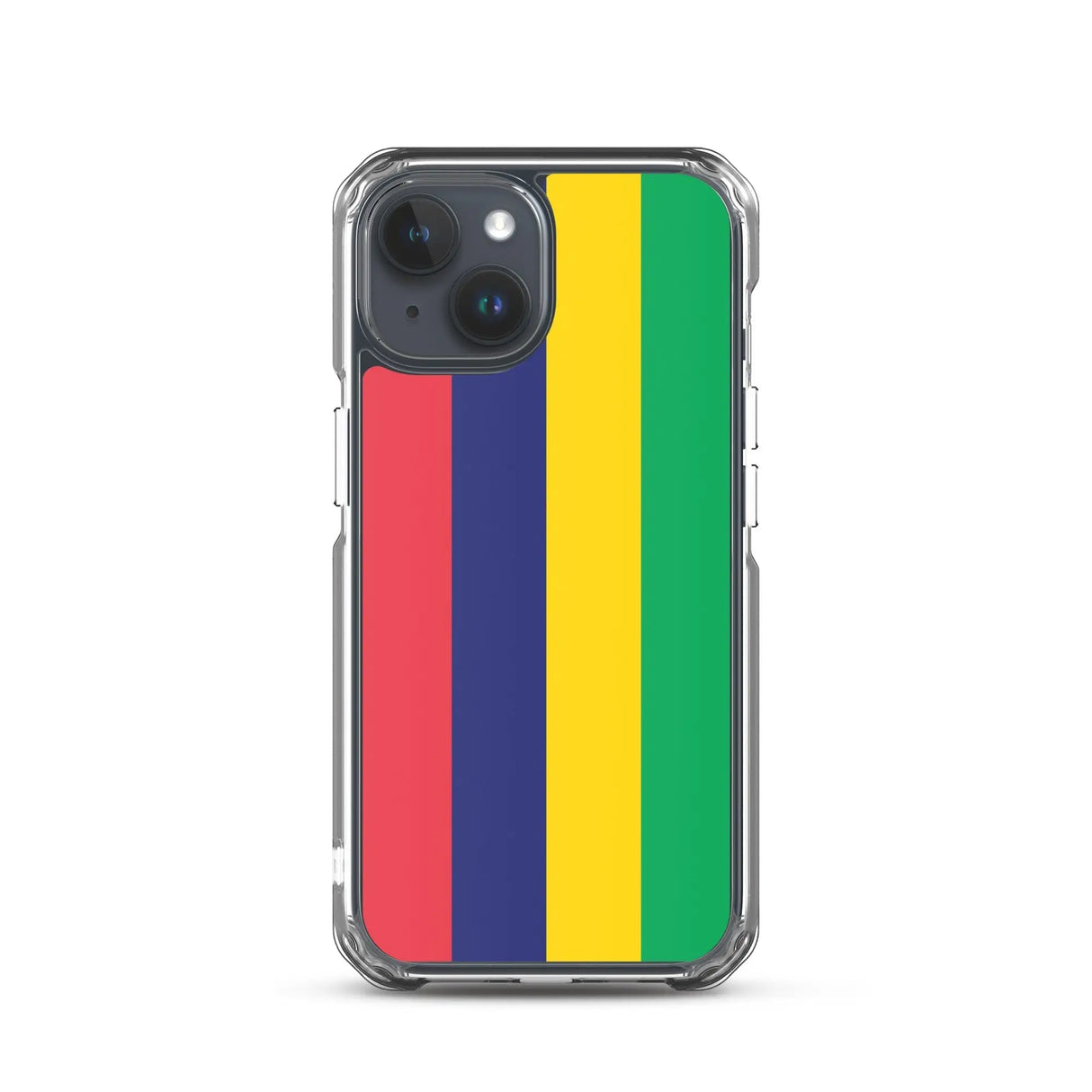 Coque iphone drapeau île maurice souple antichoc transparente