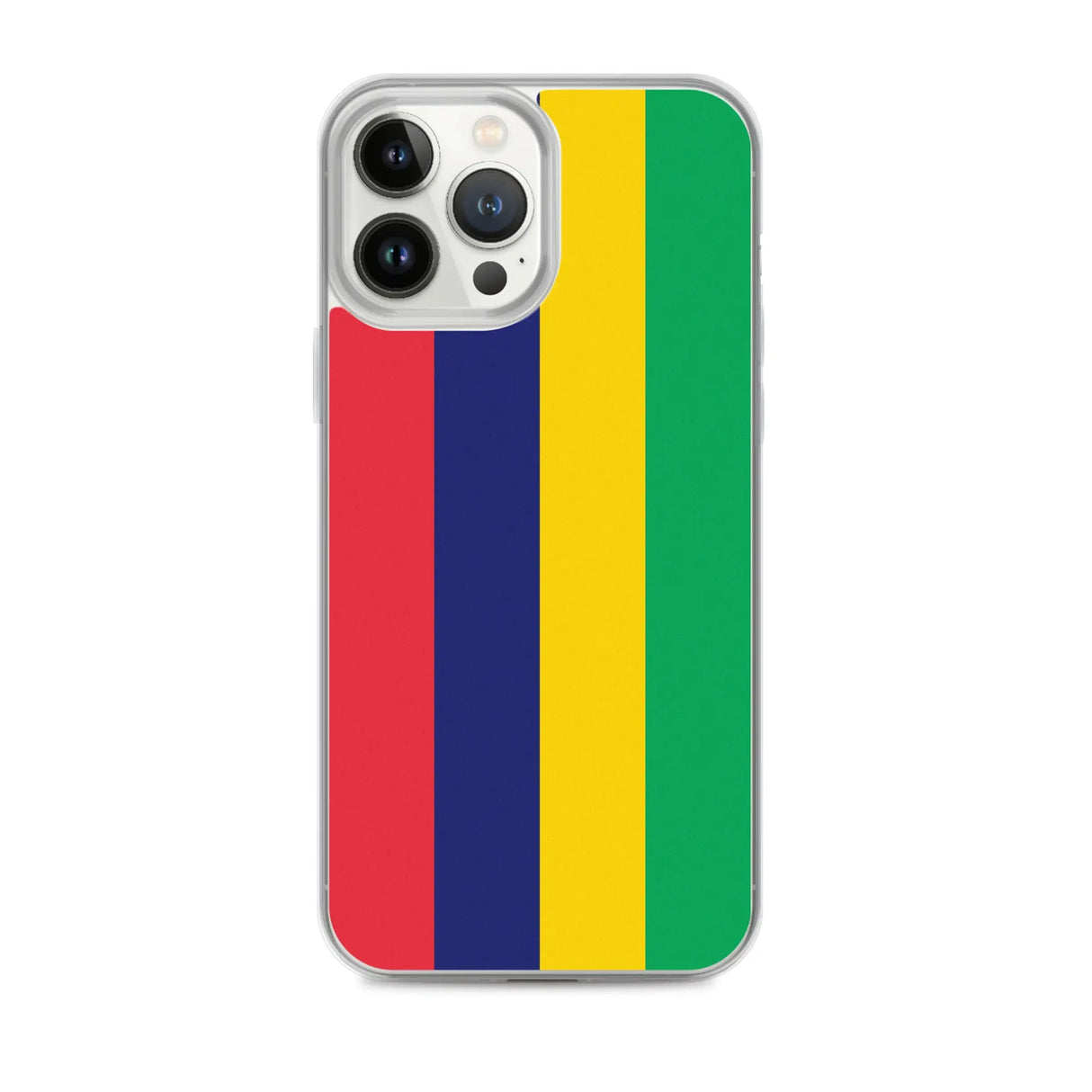 Coque iphone drapeau île maurice souple antichoc transparente