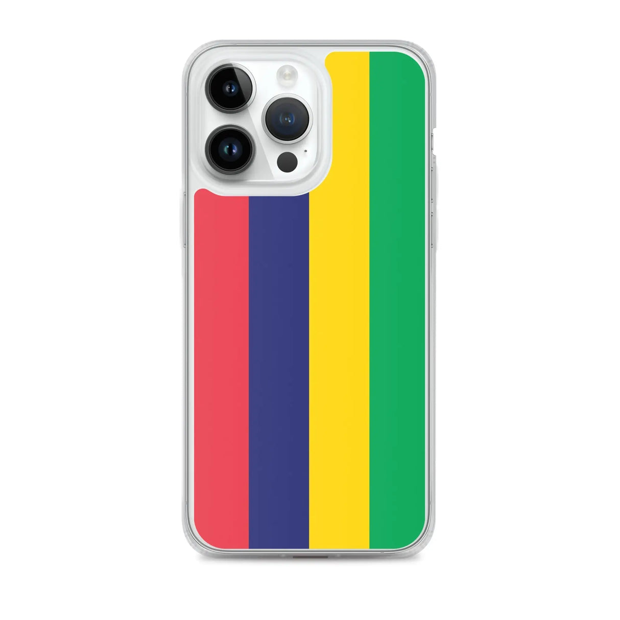 Coque iphone drapeau île maurice souple antichoc transparente