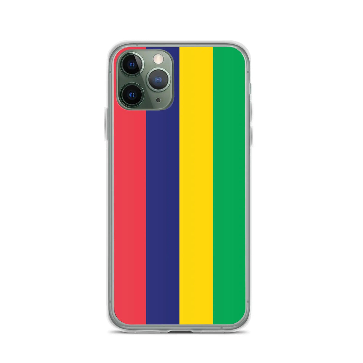 Coque iphone drapeau île maurice souple antichoc transparente