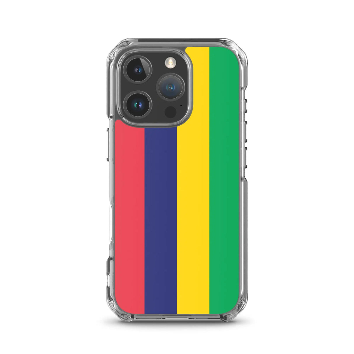 Coque iphone drapeau île maurice souple antichoc transparente