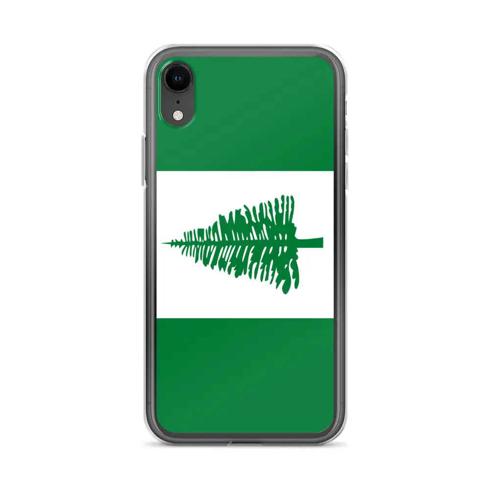 Coque iphone drapeau île norfolk souple antichoc transparente