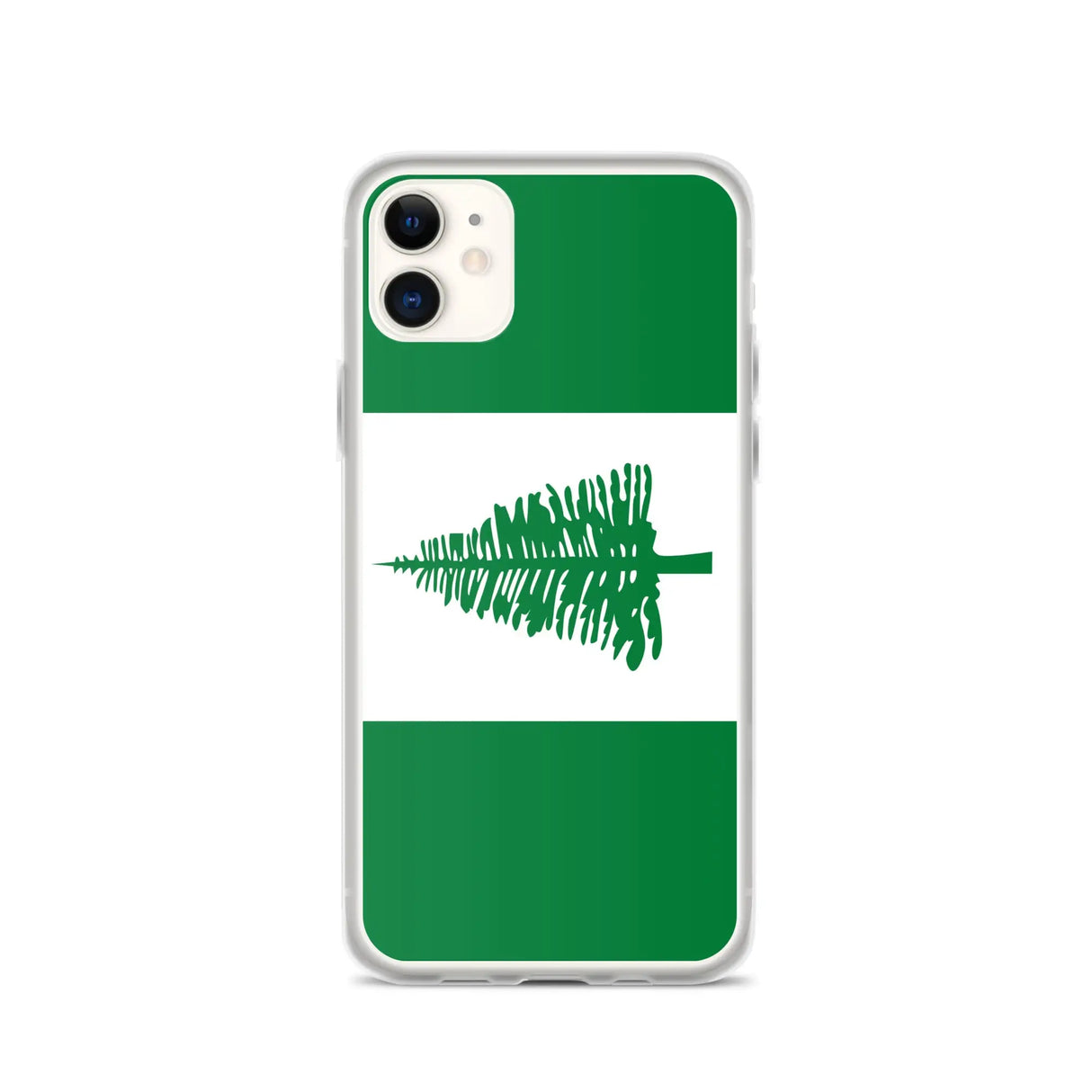 Coque iphone drapeau île norfolk souple antichoc transparente