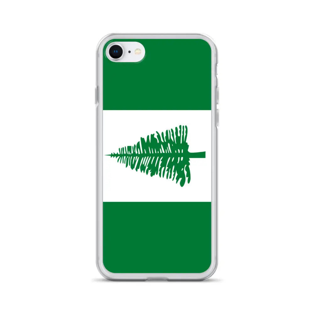 Coque iphone drapeau île norfolk souple antichoc transparente
