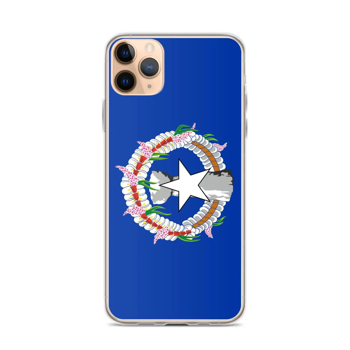 Coque iphone drapeau îles mariannes du nord souple antichoc