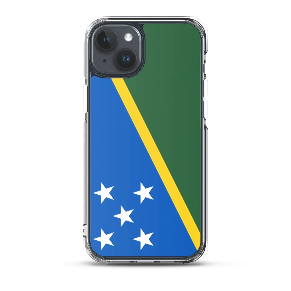 Coque iphone drapeau îles salomon souple antichoc transparente