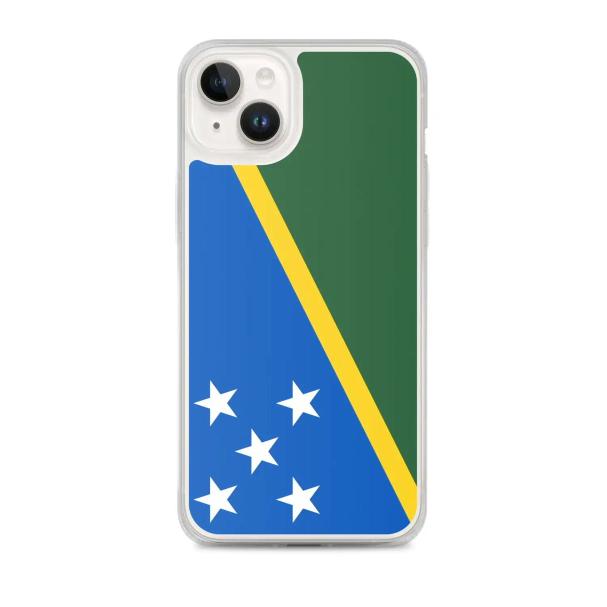 Coque iphone drapeau îles salomon souple antichoc transparente