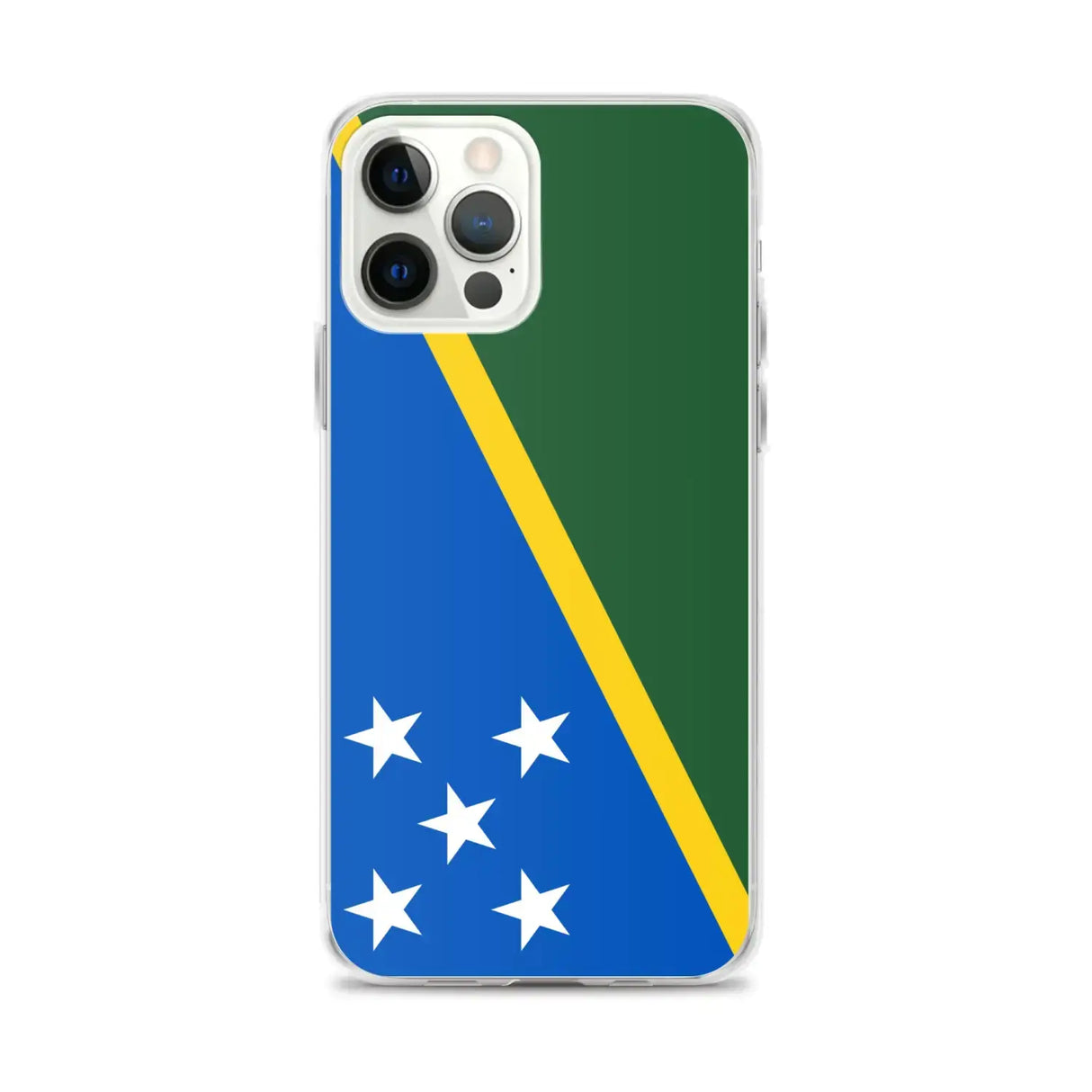Coque iphone drapeau îles salomon souple antichoc transparente