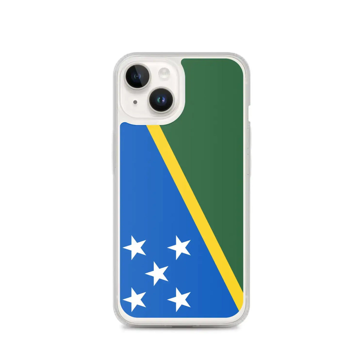 Coque iphone drapeau îles salomon souple antichoc transparente