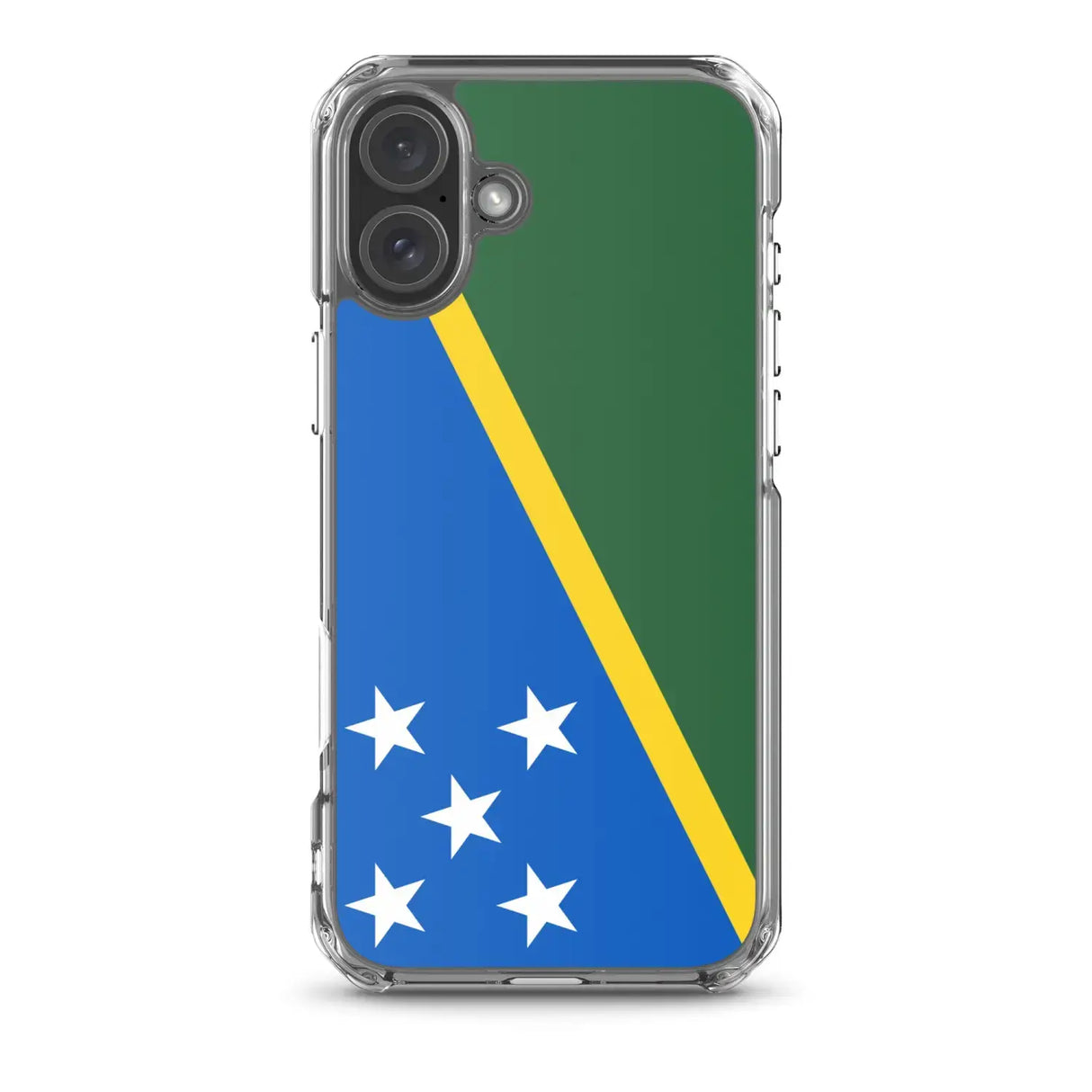 Coque iphone drapeau îles salomon souple antichoc transparente