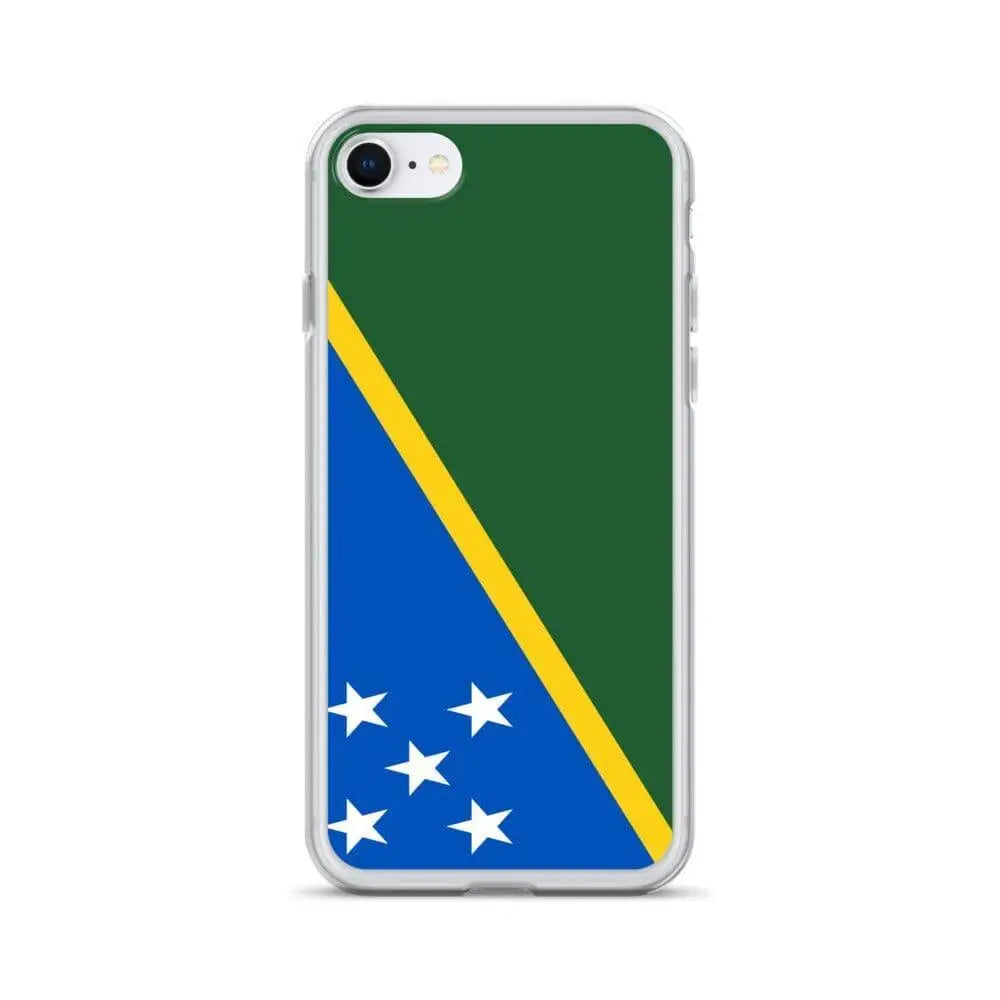 Coque iphone drapeau îles salomon souple antichoc transparente