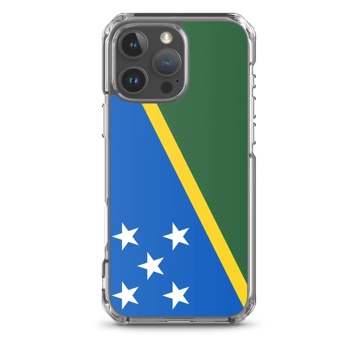 Coque iphone drapeau îles salomon souple antichoc transparente