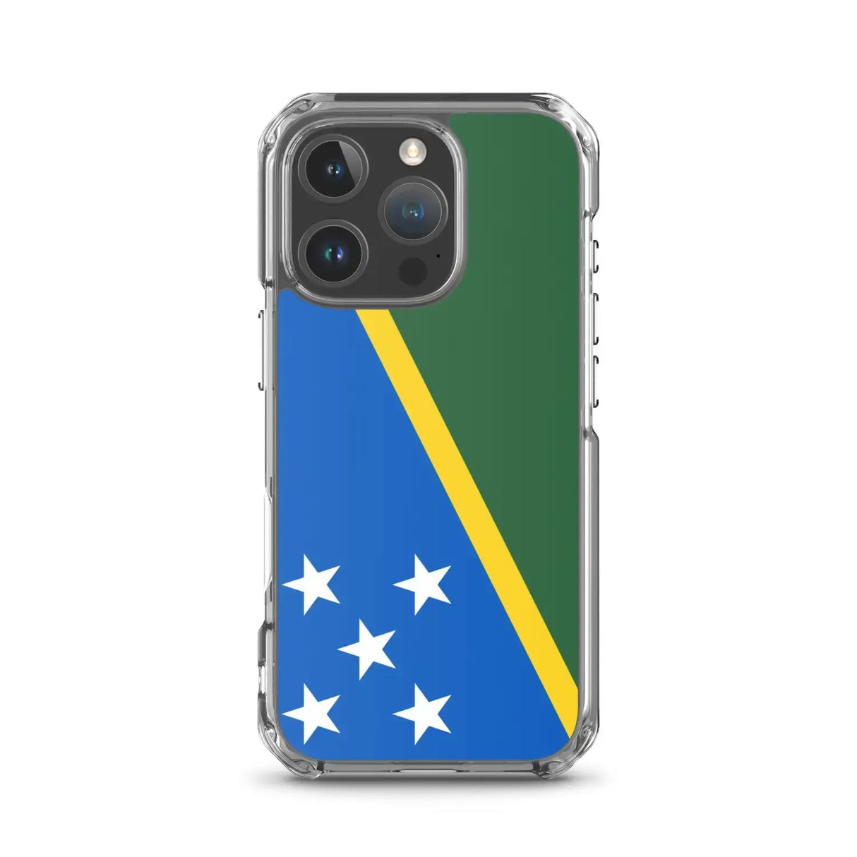 Coque iphone drapeau îles salomon souple antichoc transparente