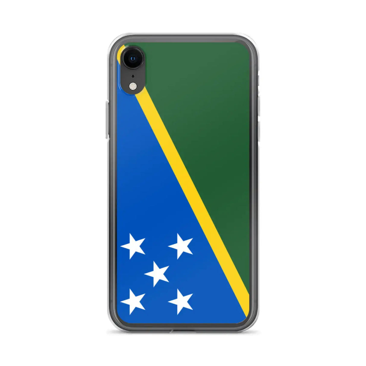Coque iphone drapeau îles salomon souple antichoc transparente