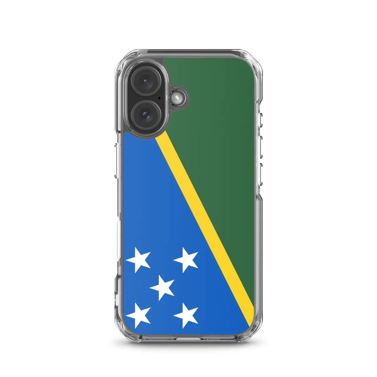 Coque iphone drapeau îles salomon souple antichoc transparente