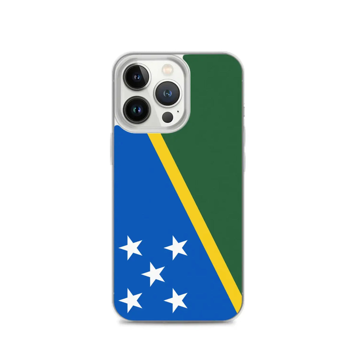 Coque iphone drapeau îles salomon souple antichoc transparente