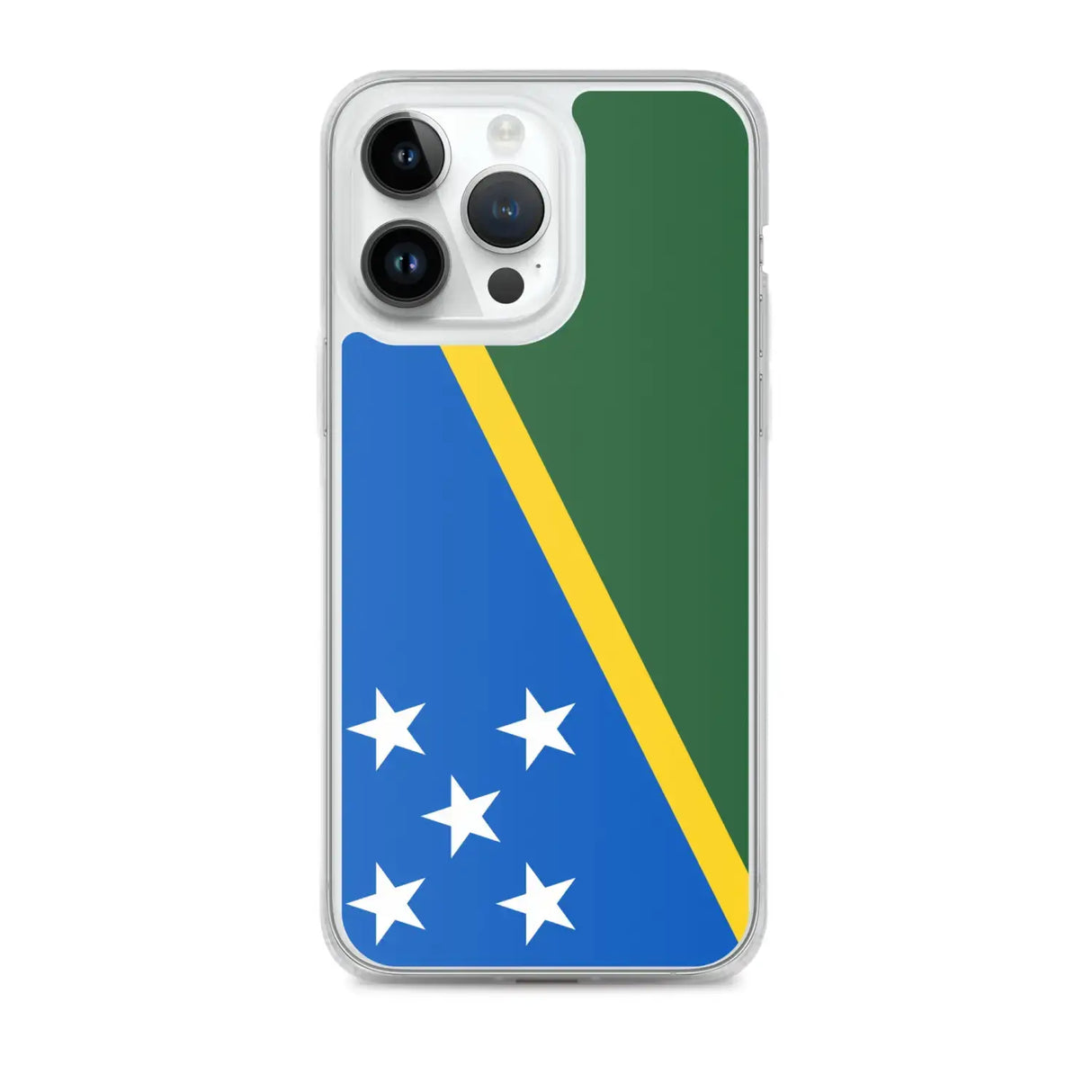 Coque iphone drapeau îles salomon souple antichoc transparente