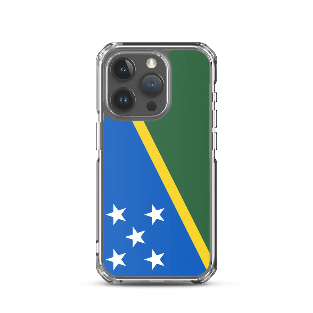 Coque iphone drapeau îles salomon souple antichoc transparente