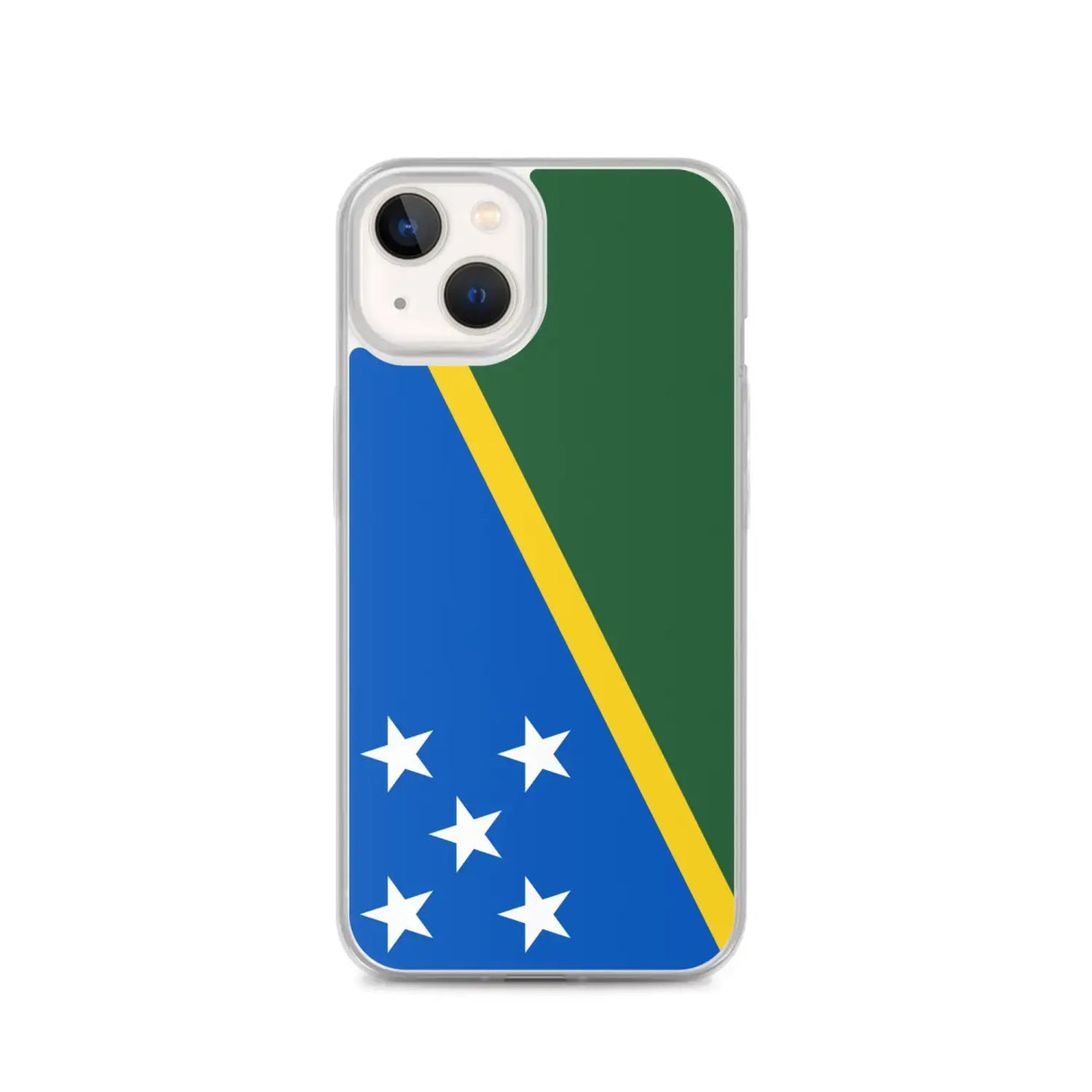 Coque iphone drapeau îles salomon souple antichoc transparente