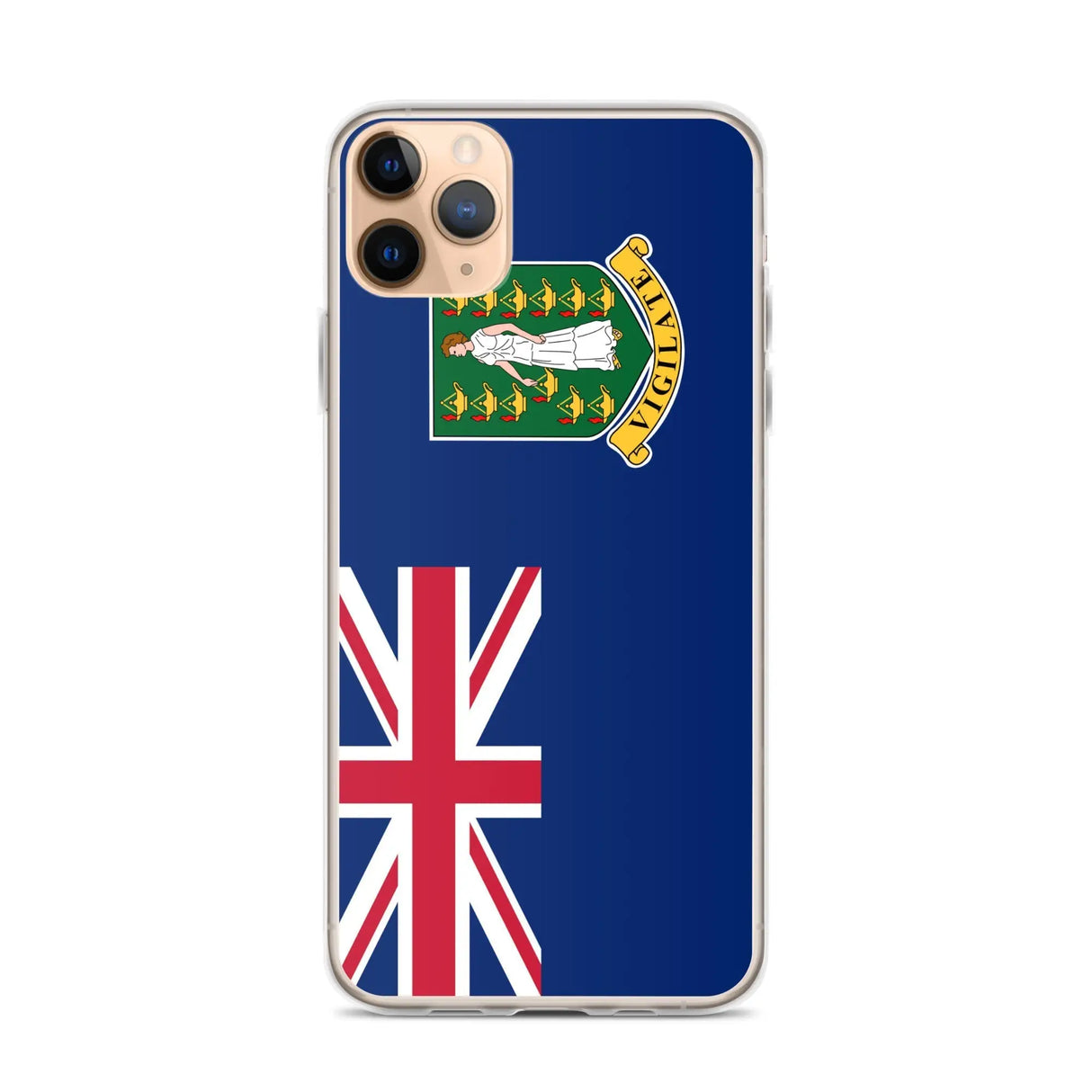 Coque iphone drapeau îles vierges britanniques souple antichoc