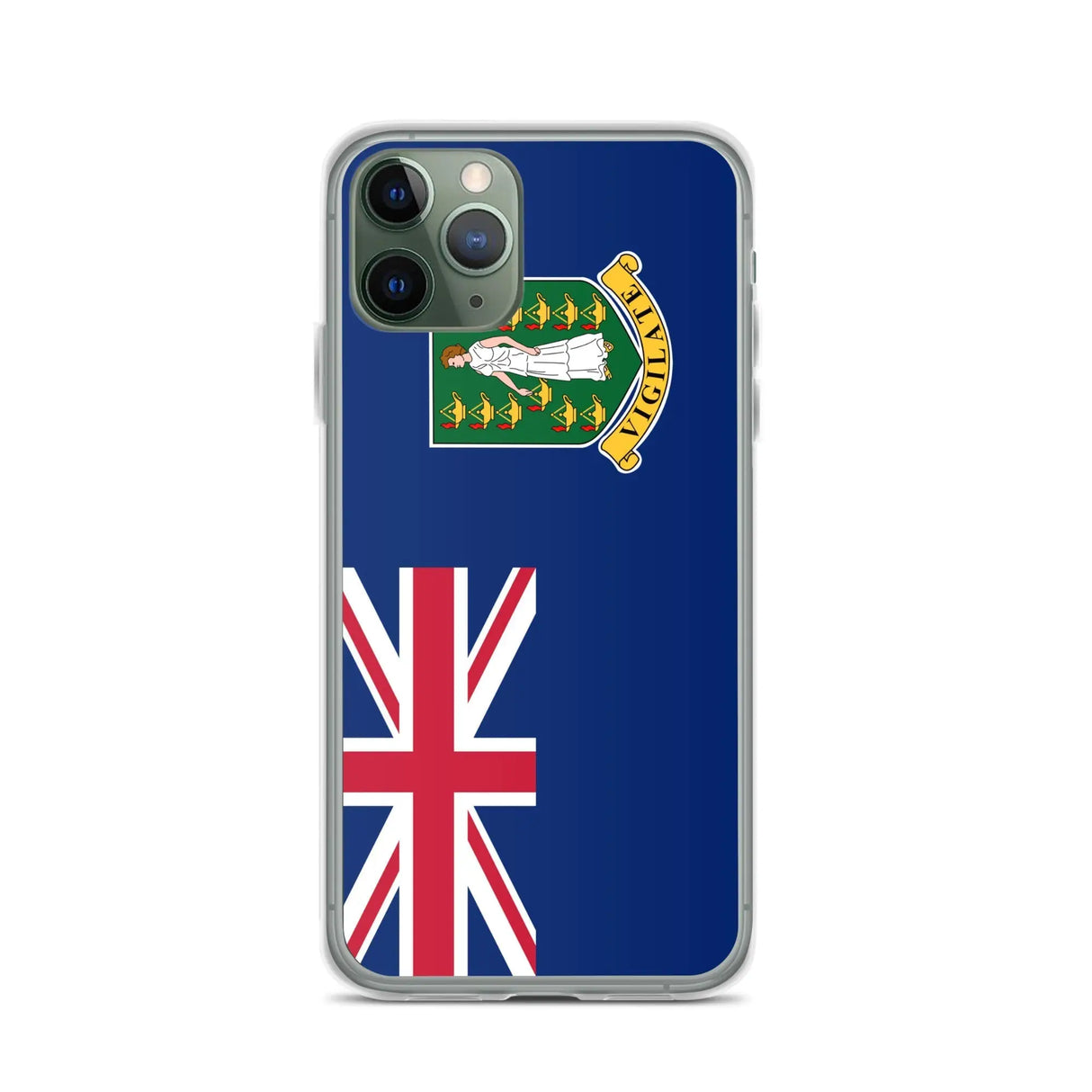 Coque iphone drapeau îles vierges britanniques souple antichoc