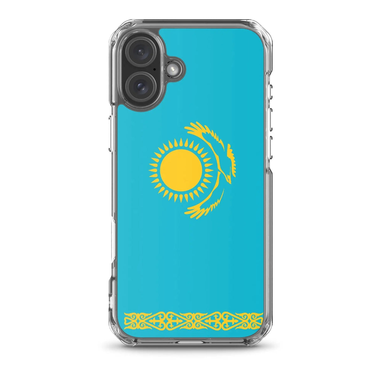 Coque iphone drapeau kazakhstan souple résistante antichoc