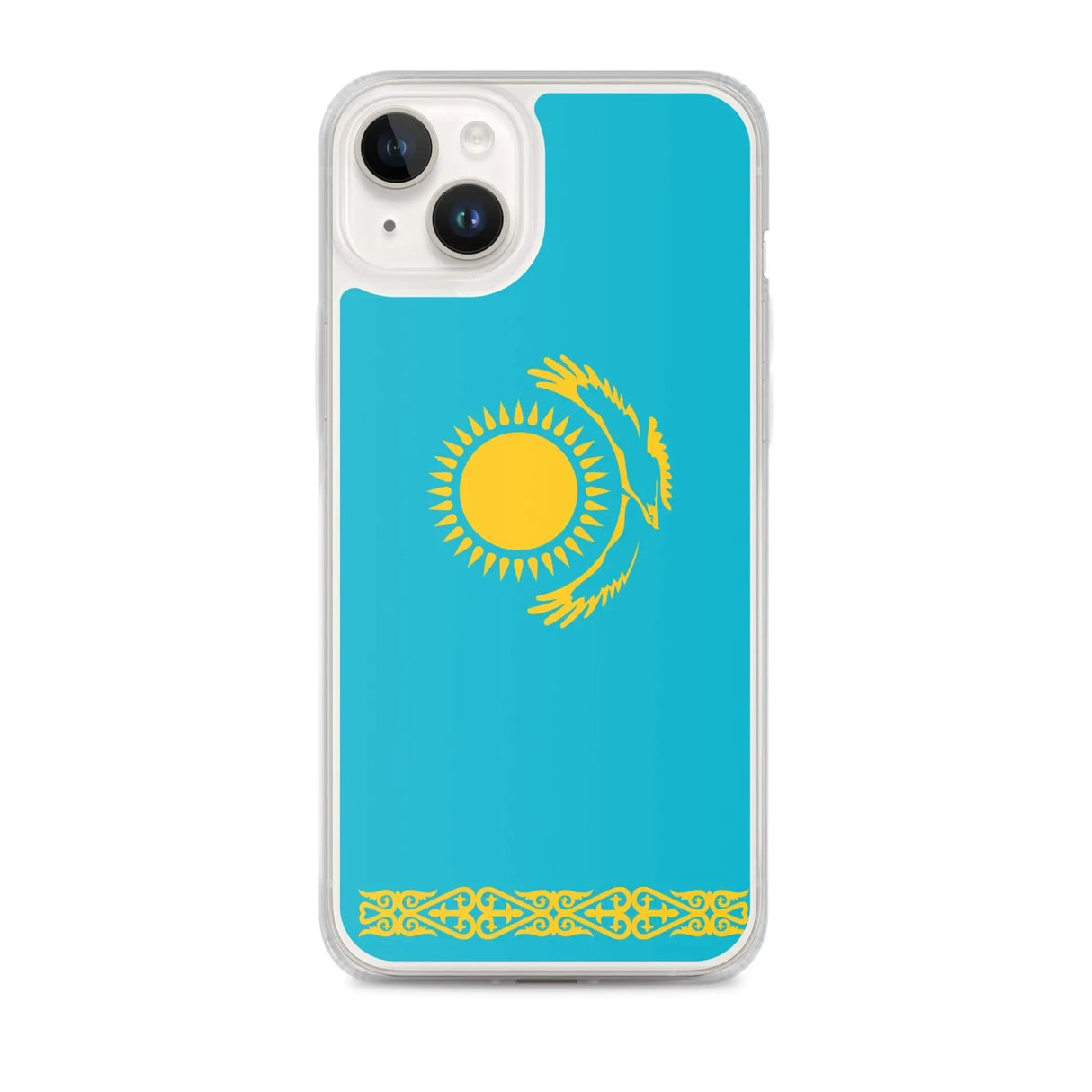 Coque iphone drapeau kazakhstan souple résistante antichoc