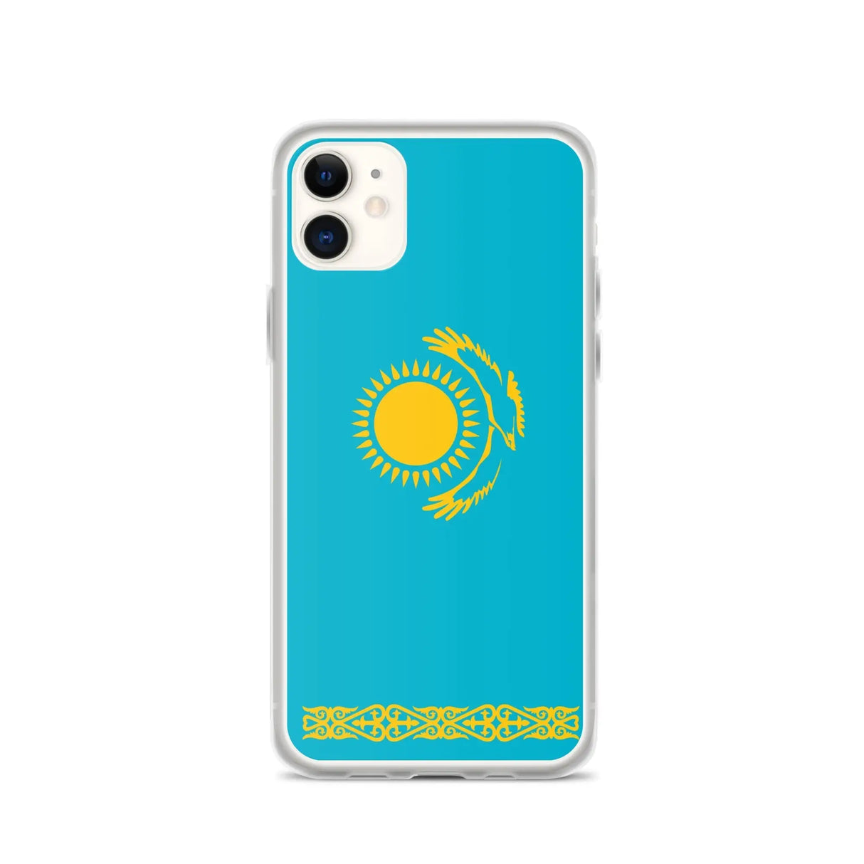 Coque iphone drapeau kazakhstan souple résistante antichoc