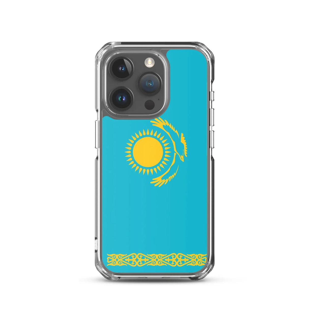 Coque iphone drapeau kazakhstan souple résistante antichoc