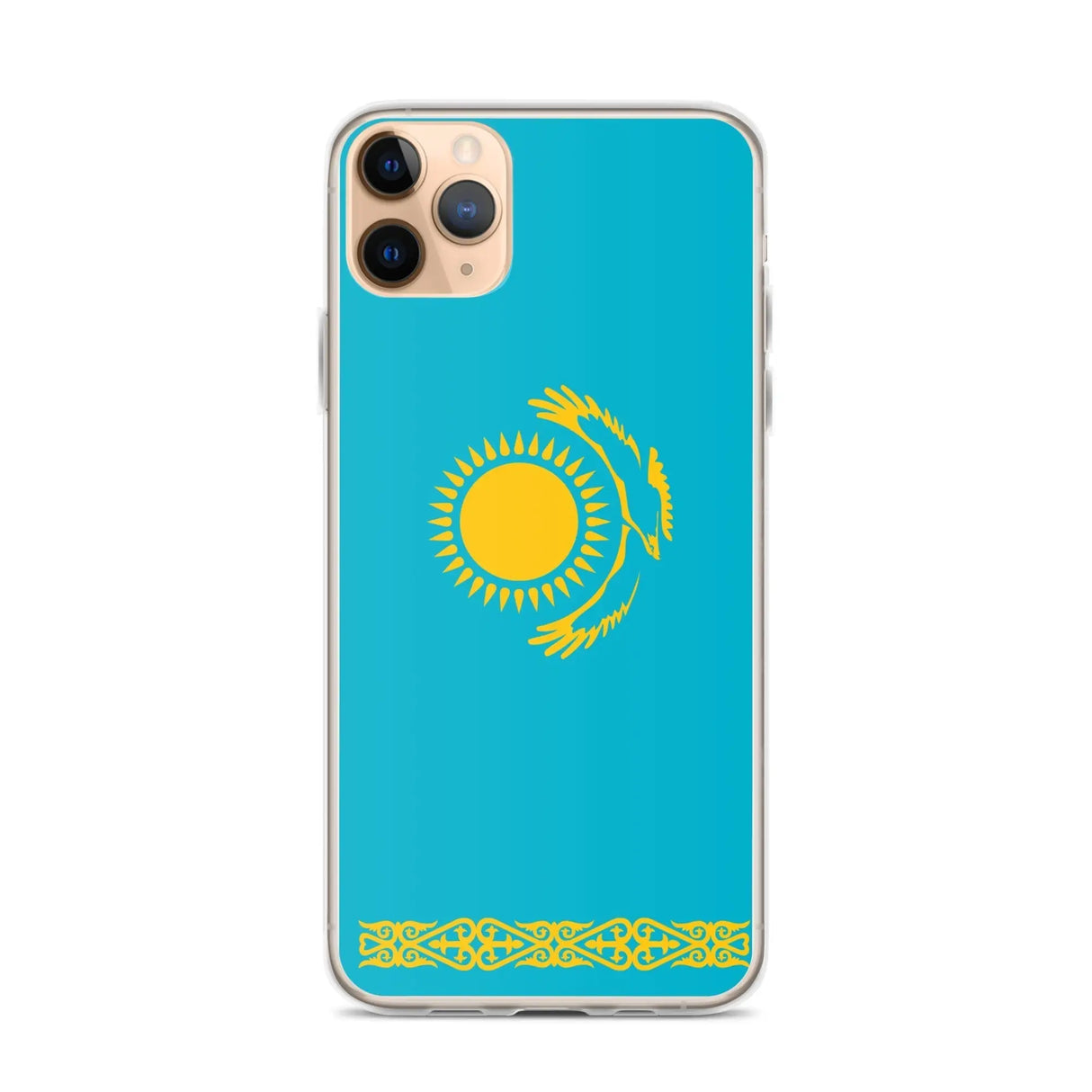 Coque iphone drapeau kazakhstan souple résistante antichoc